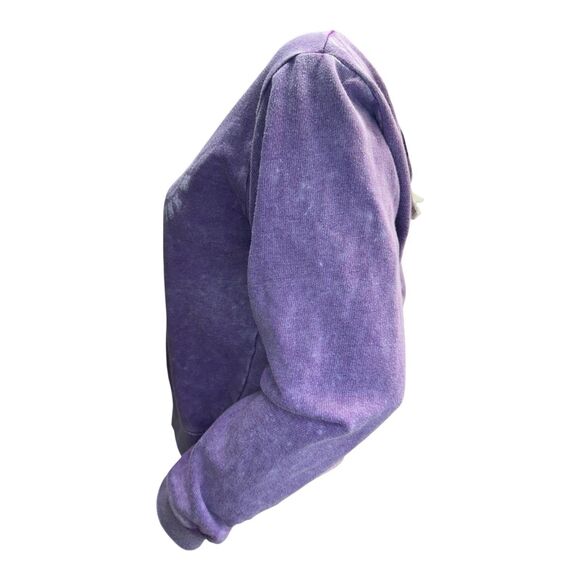 PINKVictoria’s Secret Women’s Off Shoulder Pullover M Purple Washed Cozy Sweats - Picture 4 of 11